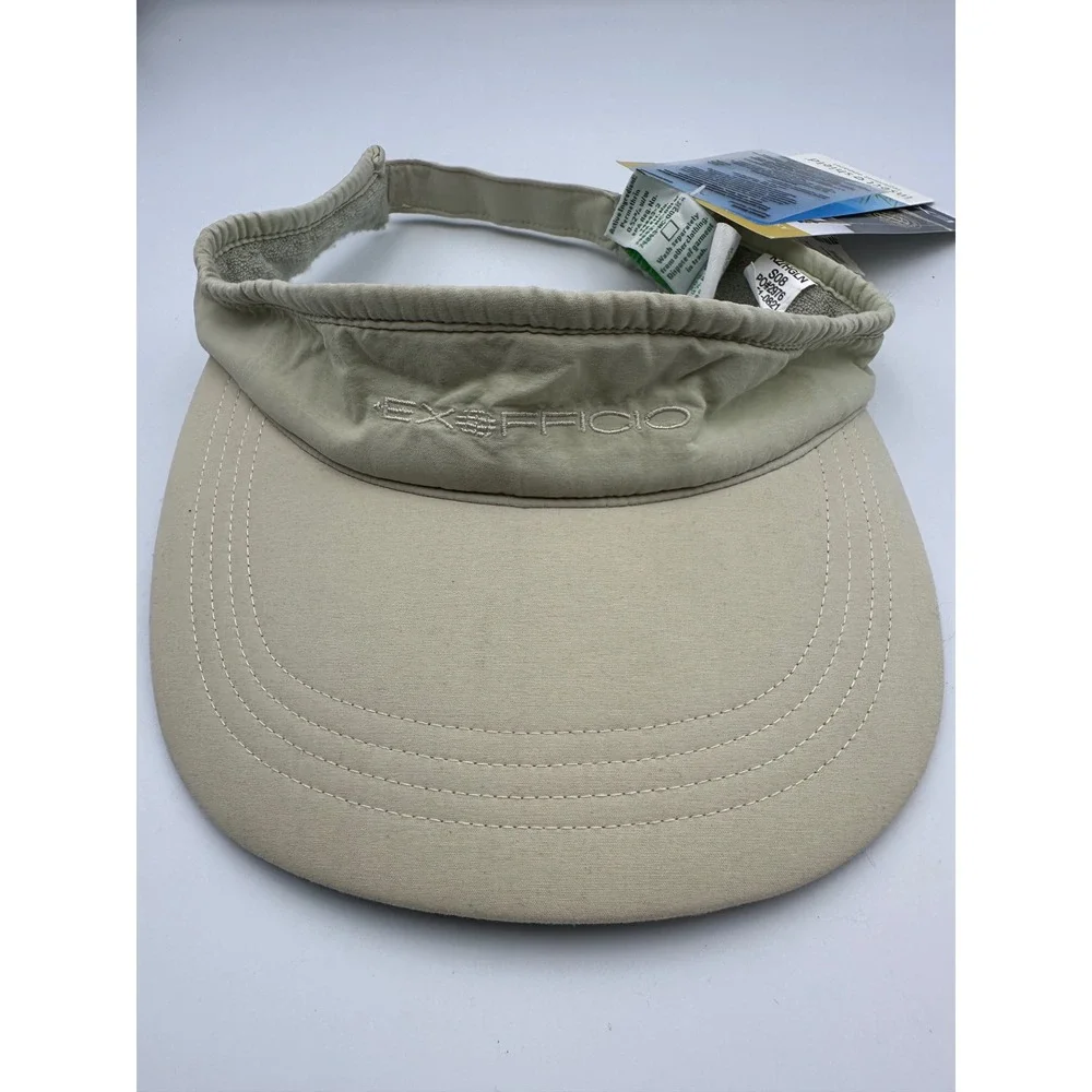 NWT ExOfficio Buzz Off Dryflylite Visor Unisex OS Bone Insect Shield Sun Guard